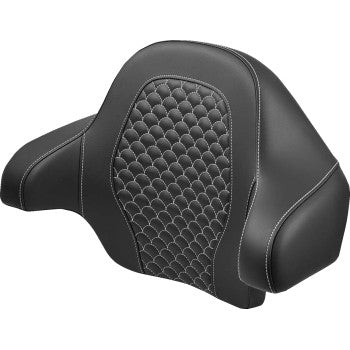 SADDLEMEN Tour Pak - Dragon Scale - White Stitch - FLH/FLT '14-'24 814-07-15506