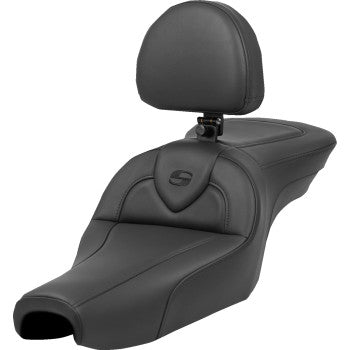 SADDLEMEN Roadsofa™ Seat - with Backrest - Black - XL '04-'22 807-11-187BR