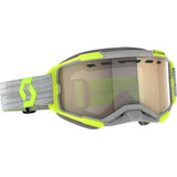 SCOT Fury LS Snow Goggle - Gray/Yellow - Light Sensitive - Bronze Chrome Lens 278604-1120245