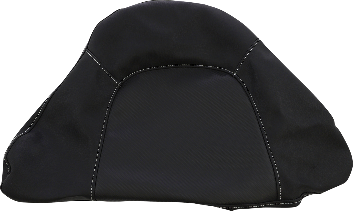 SADDLEMEN Tour-Pak Backrest Pad Cover - Carbon Fiber - Black 01-11884CF