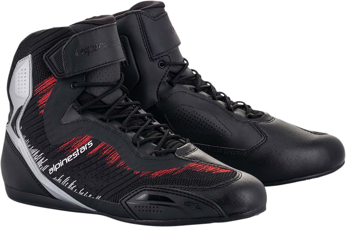 ALPINESTARS Faster-3 Rideknit® Shoes - Black/Silver/Red - US 10 2510319193010