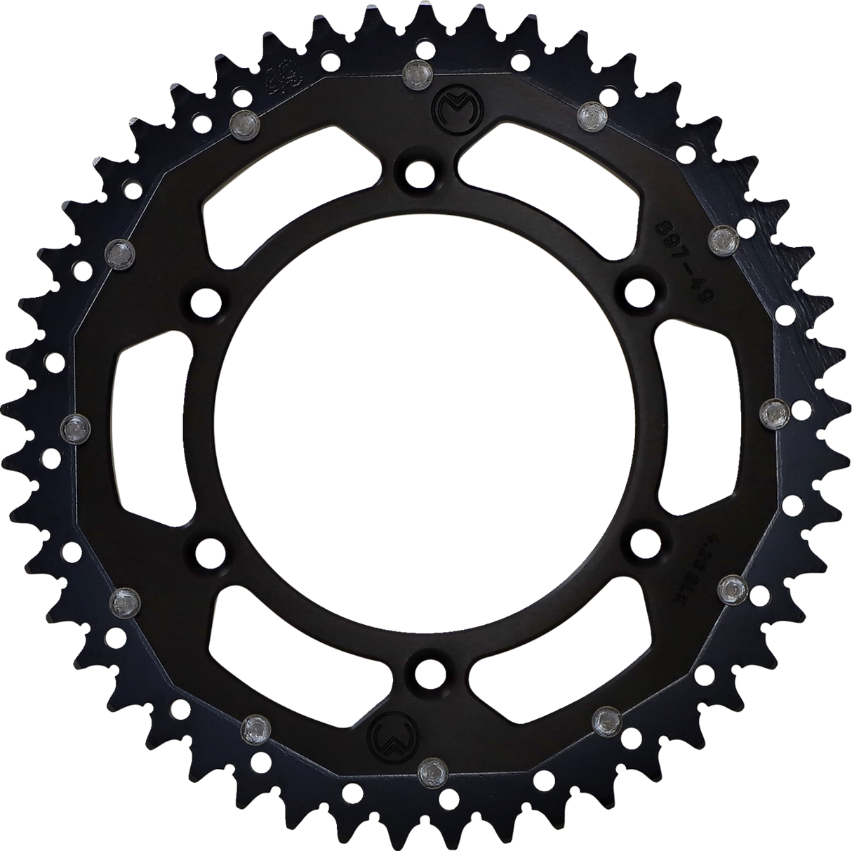 MOOSE RACING Dual Sprocket - Black - 49 Tooth 1210-897-49-10X