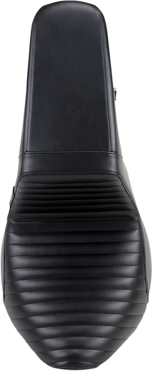 LE PERA Kickflip Seat - Pleated - Black - Softail '18-'21 LYB-590PT