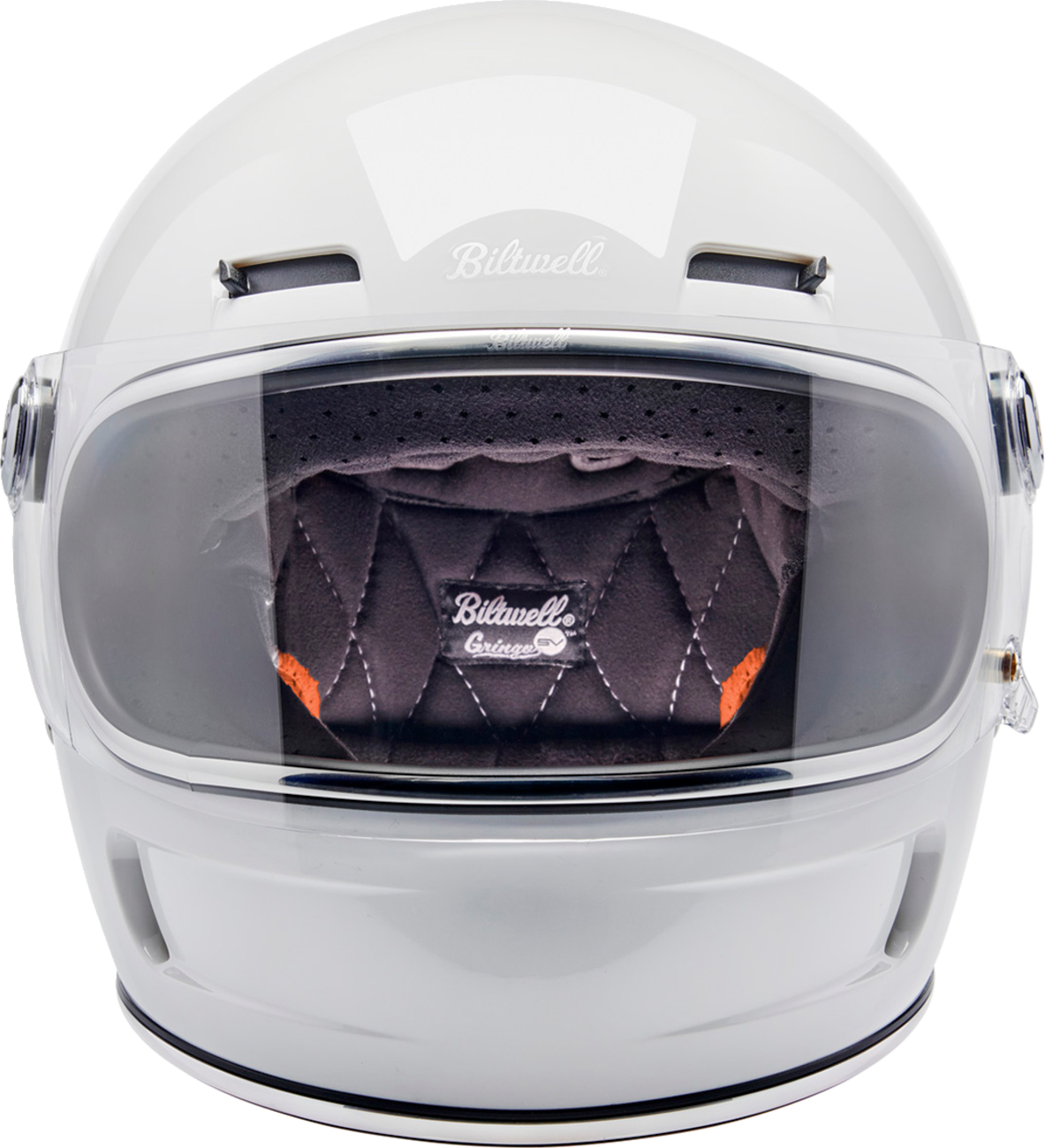 BILTWELL Gringo SV Helmet - Gloss White - Large 1006-104-504