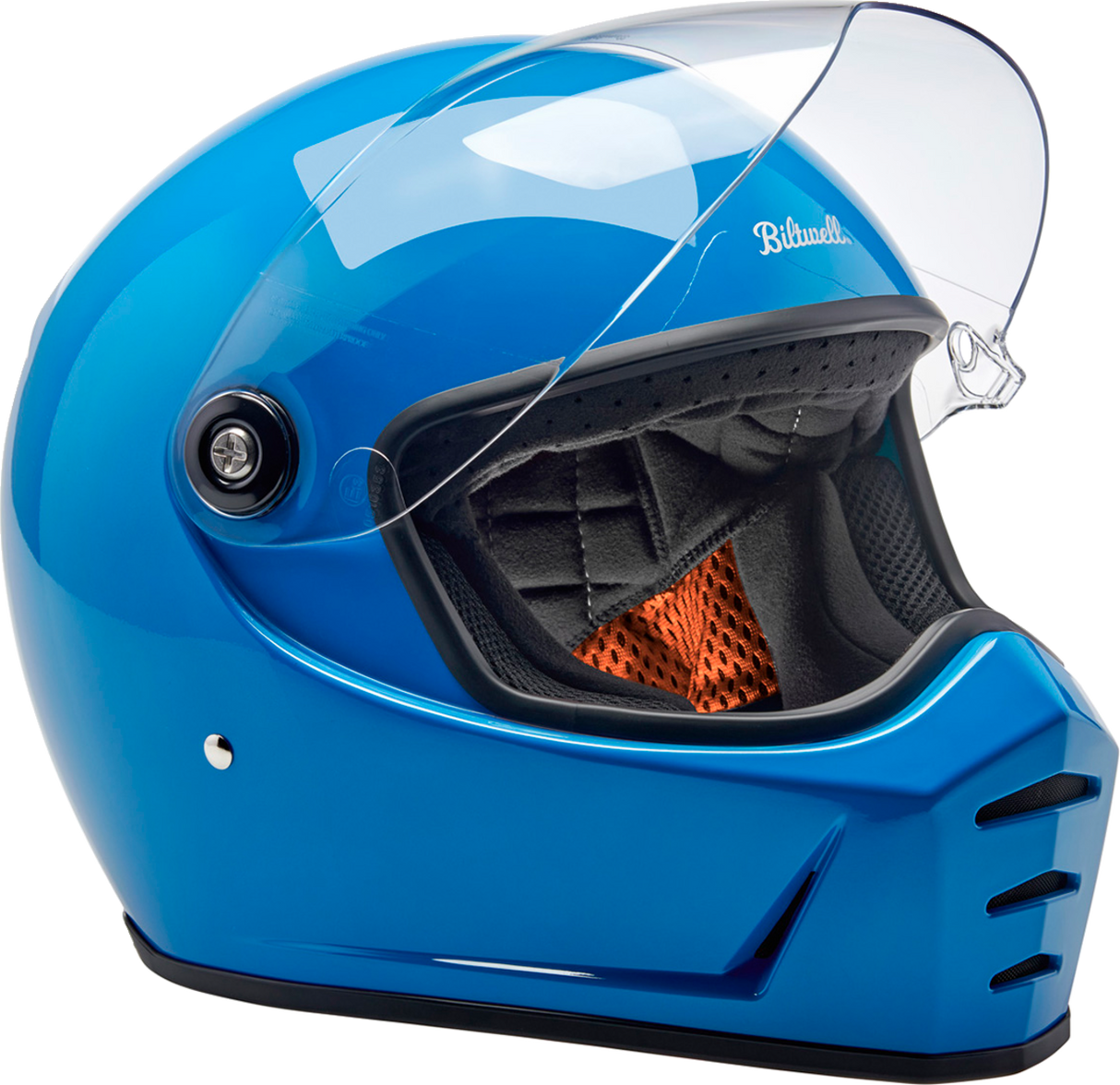 BILTWELL Lane Splitter Helmet - Gloss Tahoe Blue - Small 1004-129-502