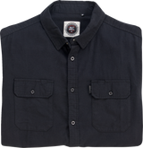 BILTWELL Blackout Lightweight Flannel - Large 8145-068-004