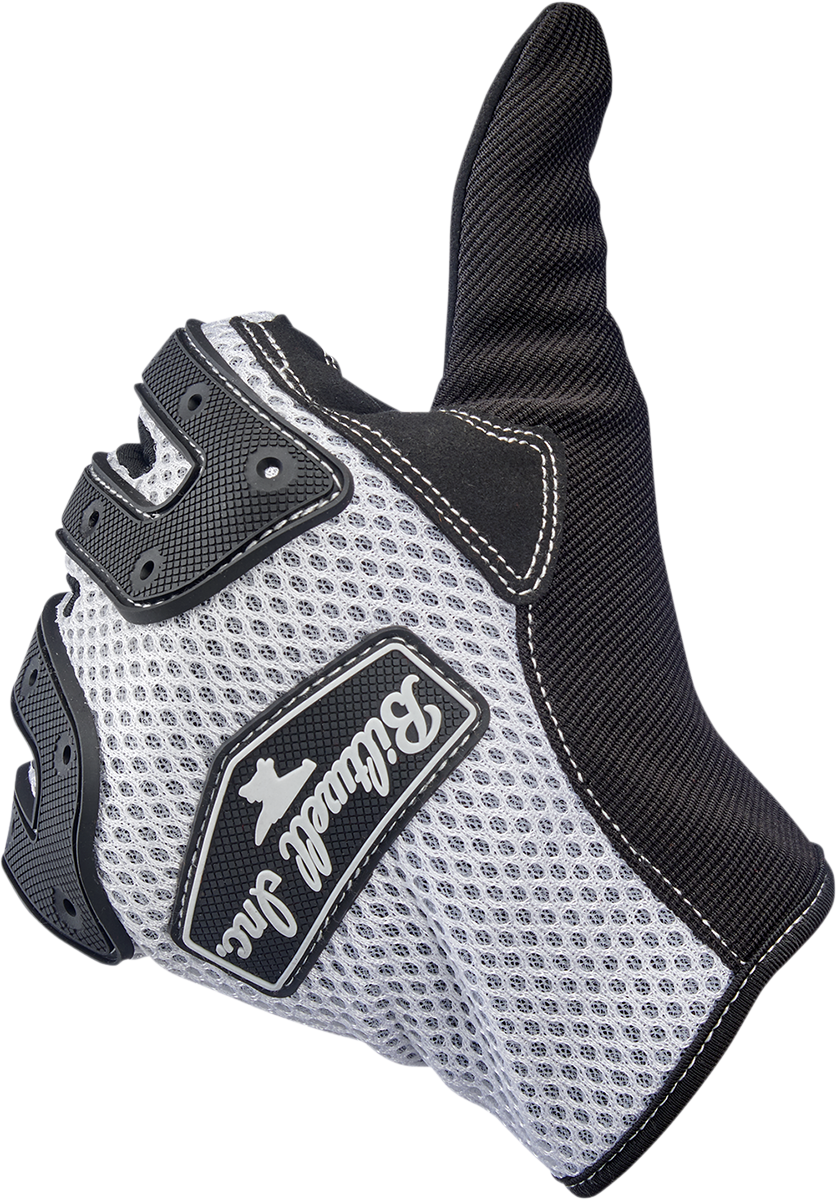 BILTWELL Anza Gloves - White - Medium 1507-0401-003