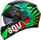 AGV K3 Helmet - Kamaleon - Black/Red/Green - Medium 2118381004013M