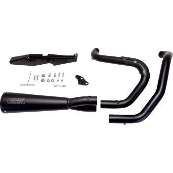 VANCE & HINES 2-into-1 Upsweep Exhaust System - Stainless Steel - Black 47328