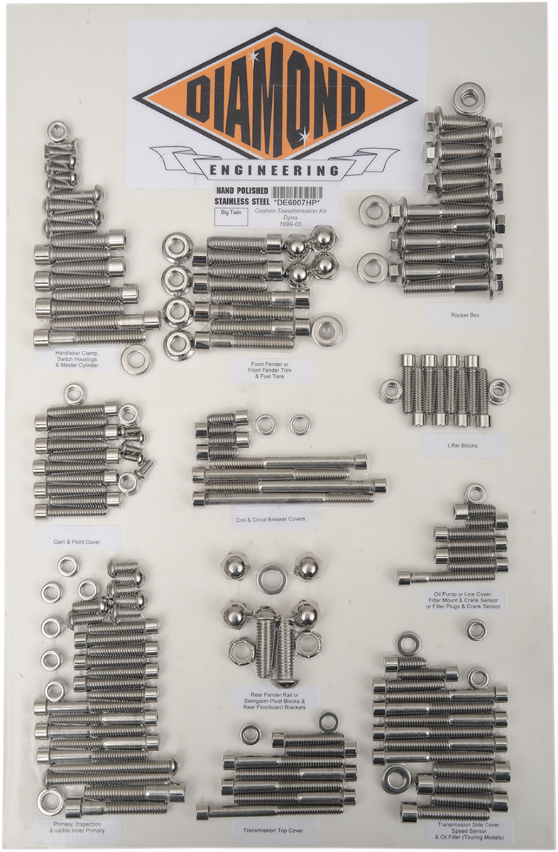 DIAMOND ENGINEERING Bolt Kit - Transformation - OE - Dyna DE6007HP