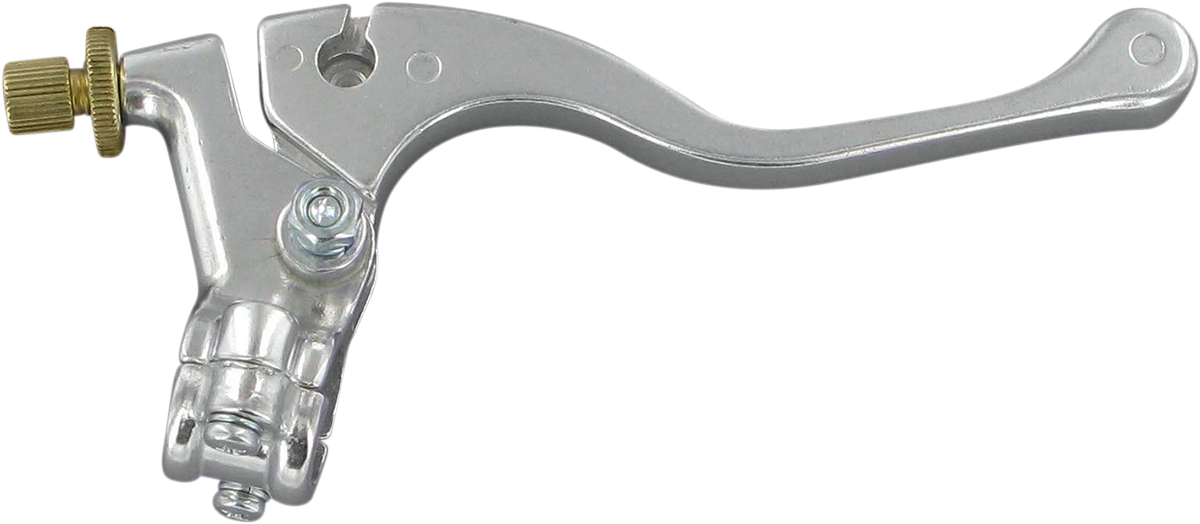 Parts Unlimited Lever Assembly - Left Hand - Shorty - Honda - Silver 43-1101l