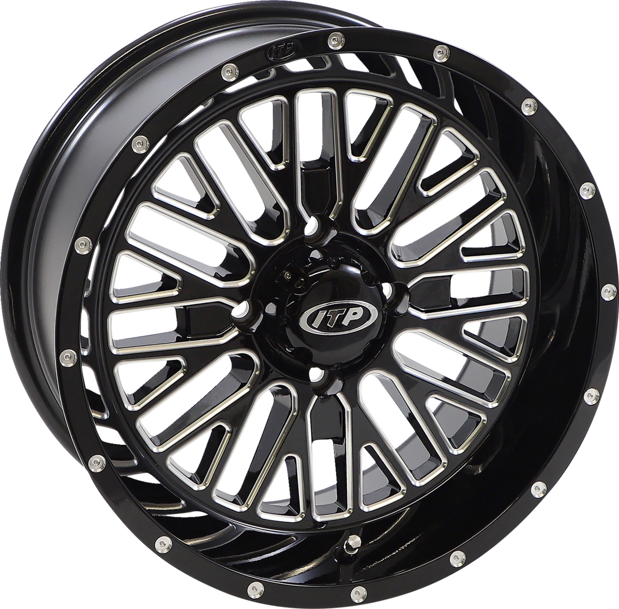 ITP Wheel - Momentum - Front/Rear - Black/Milled - 15x7 - 4/110 - 4+3 (+10 mm) 1522737731B