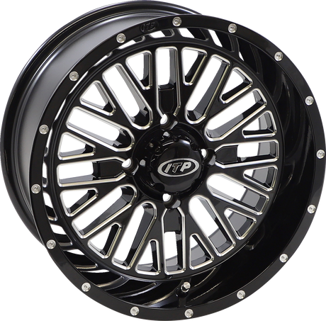 ITP Wheel - Momentum - Front/Rear - Black/Milled - 15x7 - 4/110 - 4+3 (+10 mm) 1522737731B