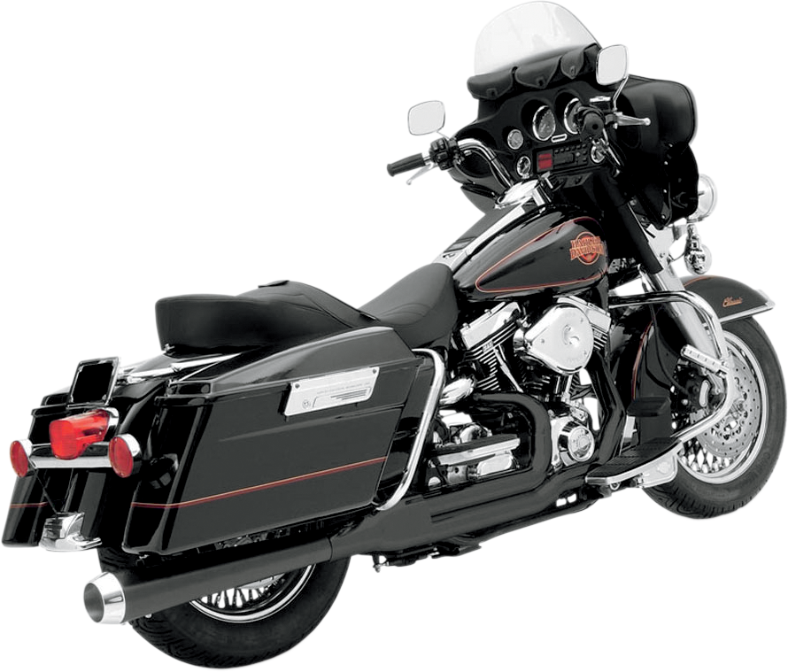 BASSANI XHAUST Heat Shields - Black HS-FLH-637CLB