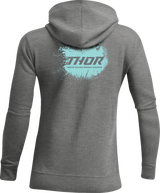 THOR Women's Aerosol Fleece Zip-Up Sweatshirt - Heather Gunmetal - Large 3051-1217