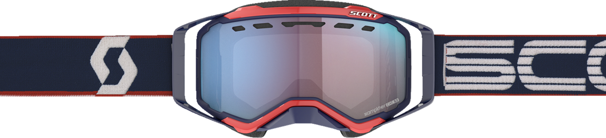 SCOTT Prospect Snow Goggles - Blue/Red - Enhancer Blue Chrome 272846-6667347