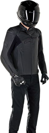 ALPINESTARS Faster v2 Leather Jacket - Black - US 50 / EU 60 3103521-1100-60