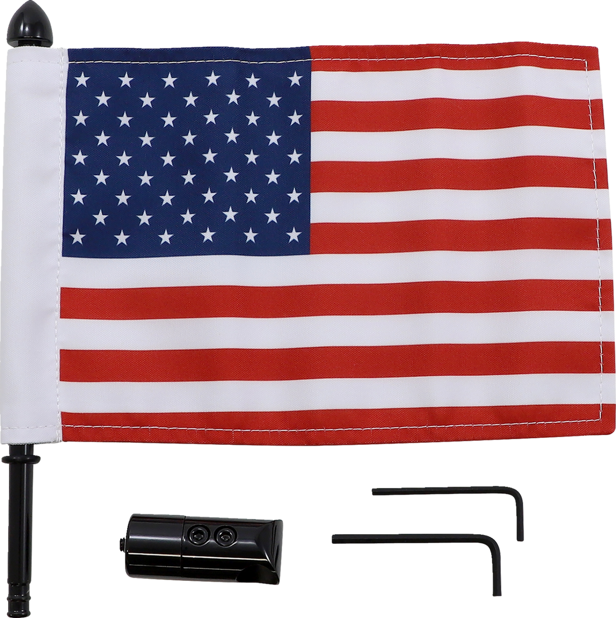 PRO PAD Luggage Rack Flag Mount - 5/8" Round - With 10" X 15" Flag BRFM-RDHB58