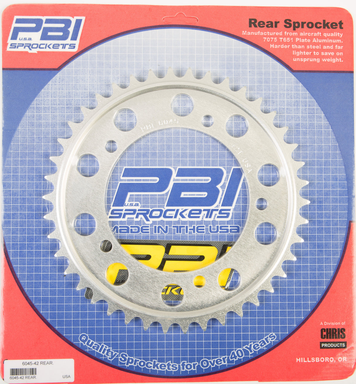 PBIRear Sprocket Aluminum 45t-525 Suz6045-45-4