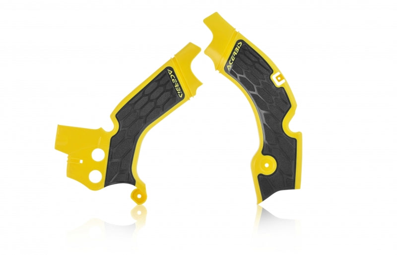 Acerbis 08-17 Suzuki RMZ450 Frame Guards- X-Grip - Yellow/Black 2630531017