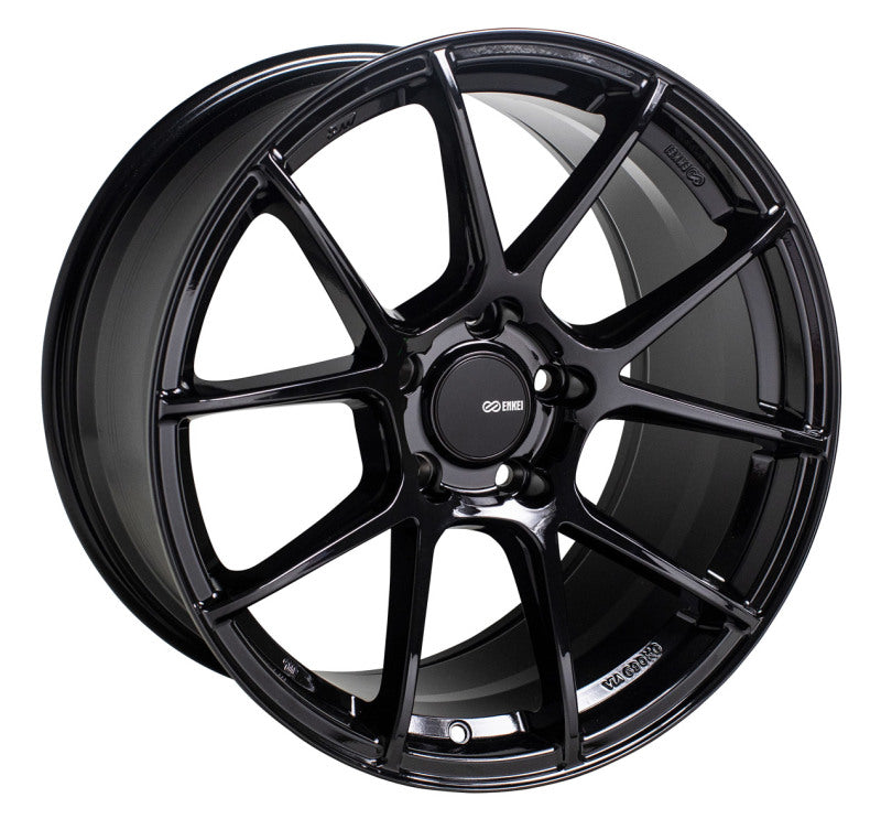 Enkei TS-V 18x8.5 5x114.3 45mm Offset 72.6mm Bore Gloss Black Wheel 522-885-6545BK