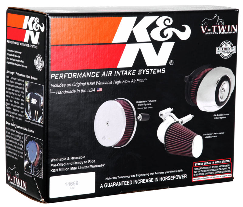 K&N FIPK H/D Touring Models 2017-2018 BLACK Performance Air Intake System 57-1138