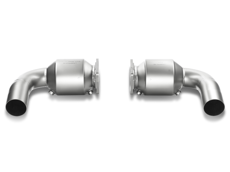 Akrapovic 10-13 Porsche 911 Turbo/Turbo S (997) Link Pipe Set w/ Cat (Titanium) L-PO997TFLS-100