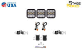 Diode Dynamics SS5 Pro Universal CrossLink 3-Pod Lightbar - White Combo