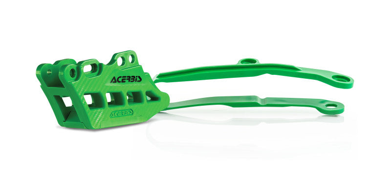 Acerbis 17-18 Kawasaki KX250F/450F/ 19-20 KX250 Chain Guide/Slider Kit 2.0 - Green 2466040006