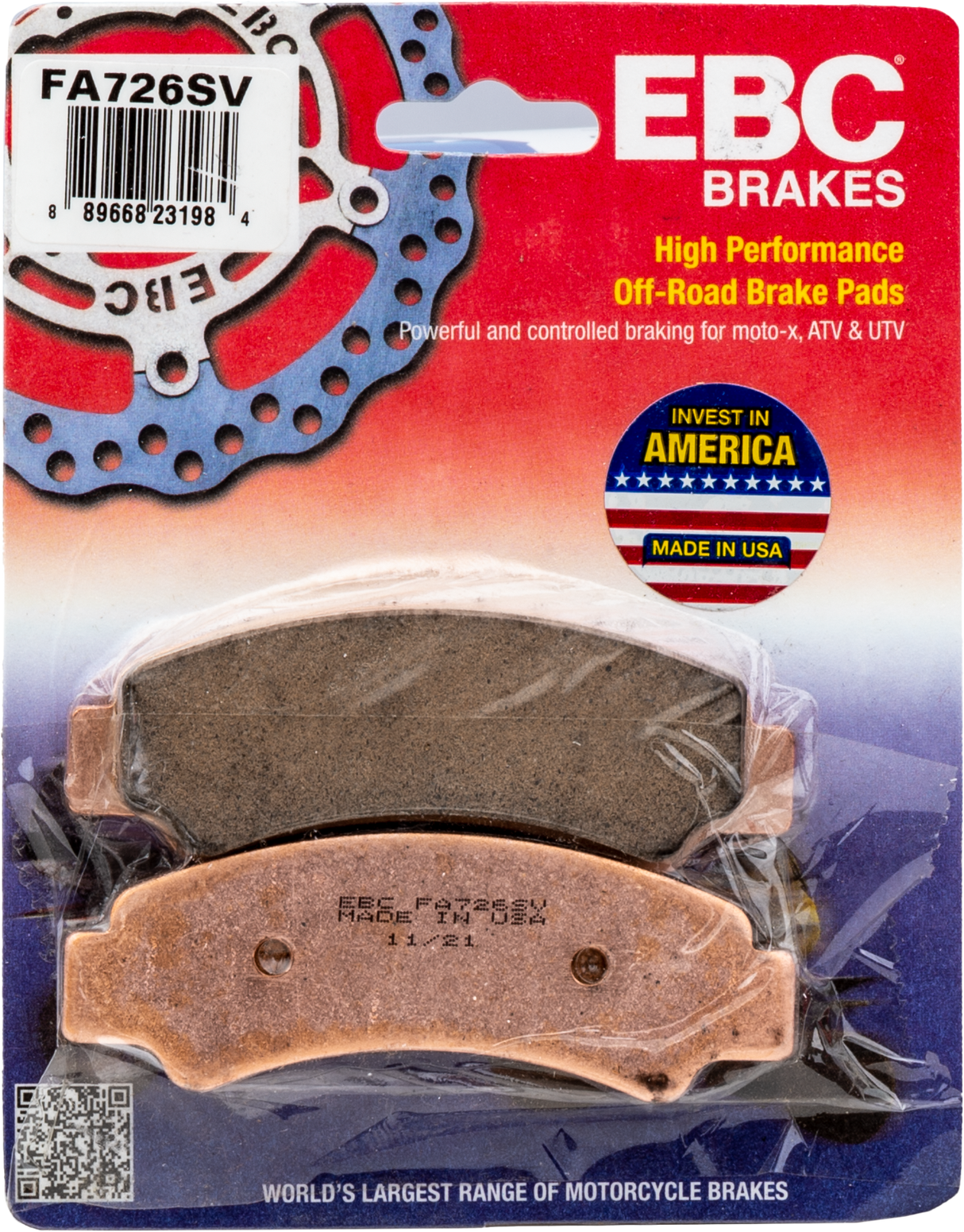 EBC Brake Pads Fa726sv Severe Duty Sv Series FA726SV