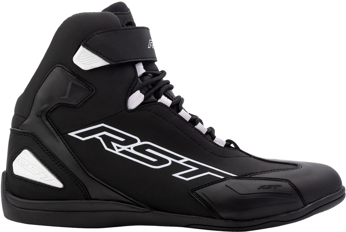 RST Sabre Moto Shoe Ce Boot Black / Black / White  Sz 9 103053BLK-42