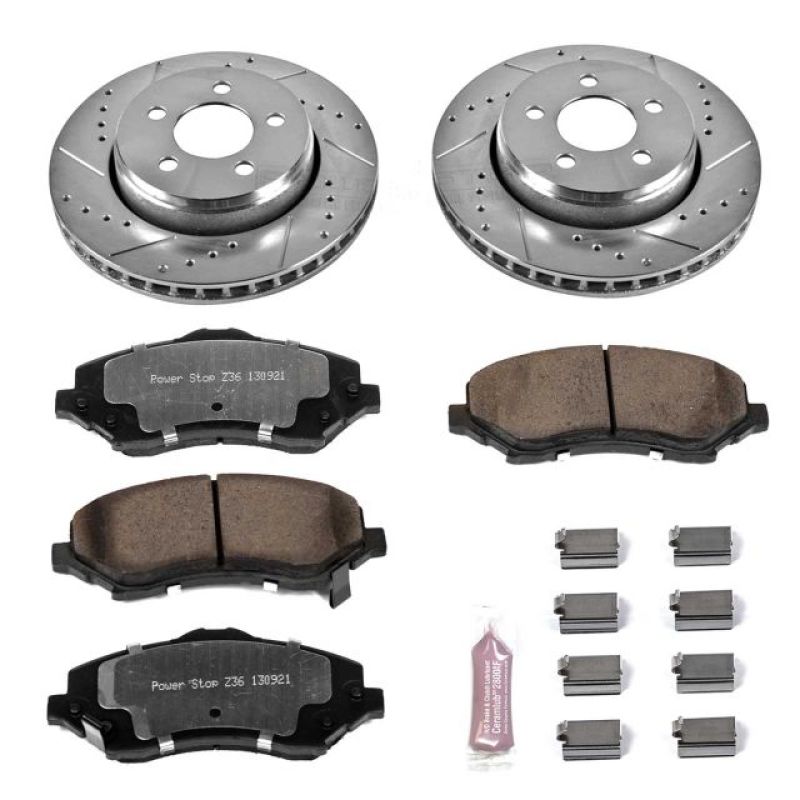 Power Stop 07-11 Dodge Nitro Front Z36 Truck & Tow Brake Kit