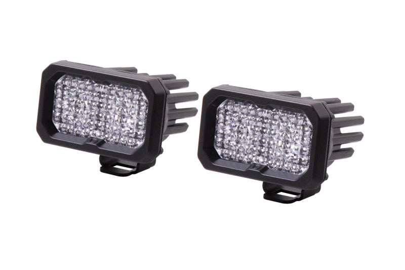 Diode Dynamics Stage Series 2 In LED Pod Pro - White Flood Standard BBL (Pair)