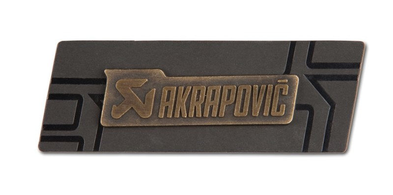 Akrapovic Brass sign badge 800911