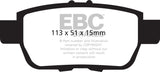 EBC 09-14 Acura TL 3.5 Redstuff Rear Brake Pads DP31754C