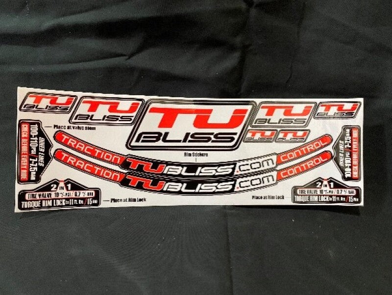 Nuetech TUbliss Sticker Kit SK1