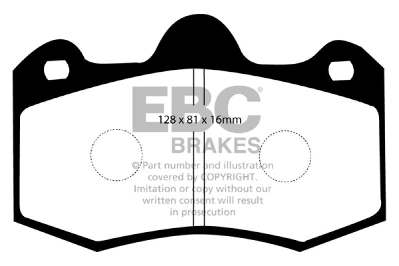 EBC 11+ Mclaren MP4-12C 3.8 Twin Turbo Bluestuff Rear Brake Pads DP5036NDX