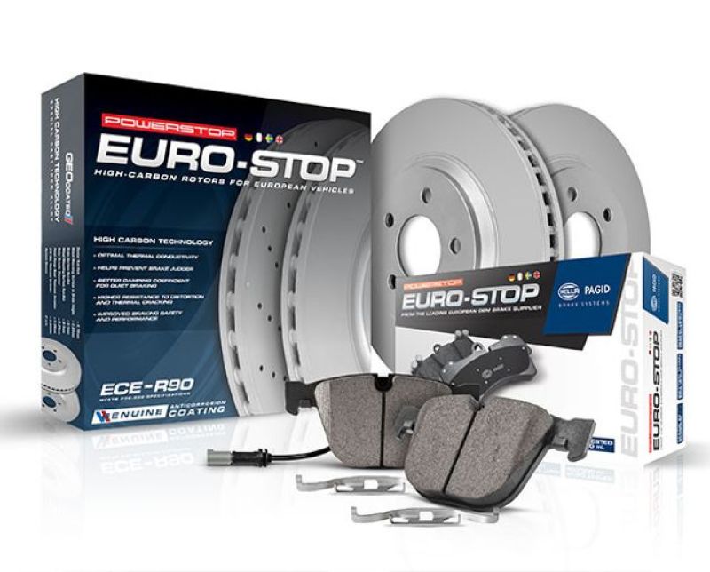 Power Stop 2018 Mercedes-Benz C350e Rear Euro-Stop Brake Kit