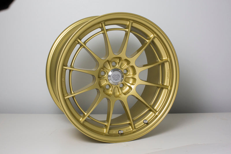 Enkei NT03+M 18x9.5 5x100 40mm Offset Gold Wheel (MOQ 40 / Special Order) 3658958040GG