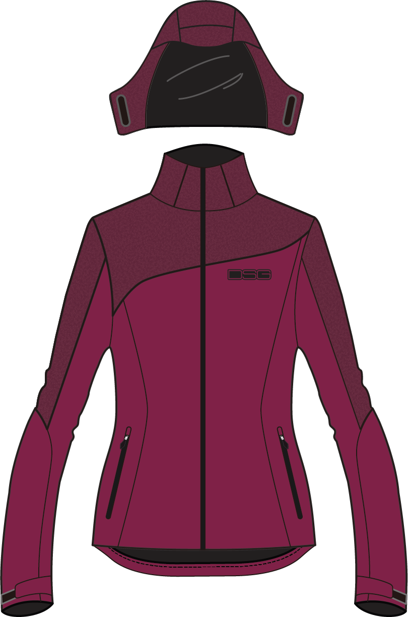 DSG Malea Softshell Jacket Garnet Heather Xs 52138