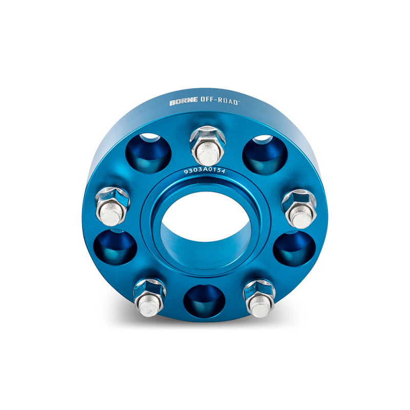 Mishimoto Borne Off-Road Wheel Spacers - 5x127 - 71.6 - 38.1mm - M14 - Blue