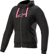 ALPINESTARS Women's Sport Jacket/Hoodie - Black/Pink- 2XL 4210920-1039-2X