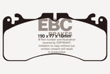 EBC 09+ Lexus LS460 4.6 Sport Redstuff Front Brake Pads DP31867C