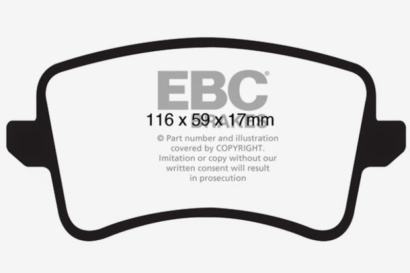 EBC 09-11 Audi A4 2.0 Turbo Greenstuff Rear Brake Pads DP21988