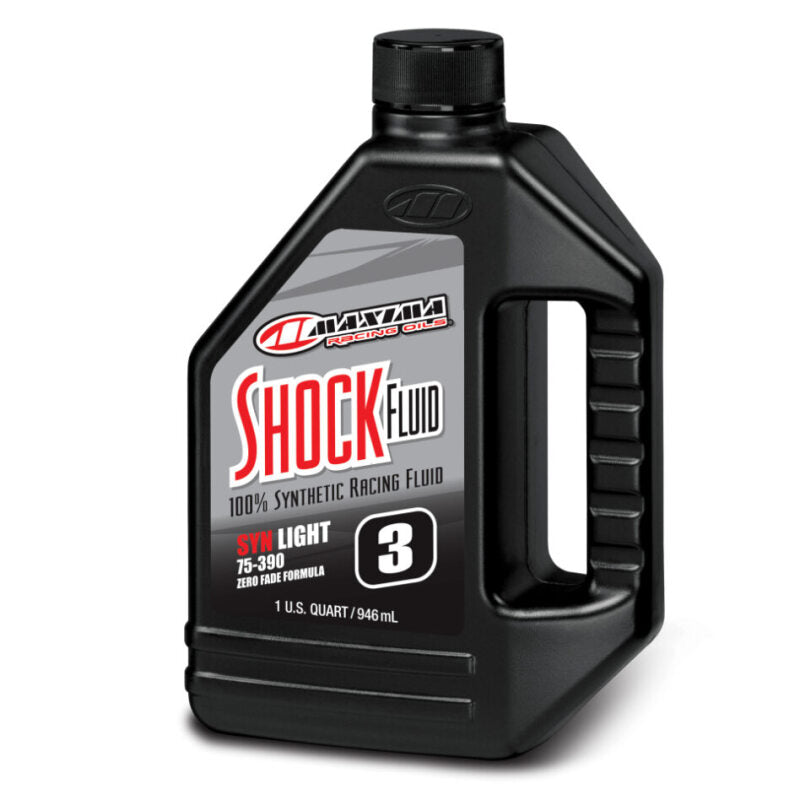 Maxima Performance Auto Racing Shock Fluid Light 75/390 3wt- Quart 59-58932L