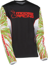 MOOSE RACING Youth Agroid Jersey - Green/Red/Black - XS 2912-2266