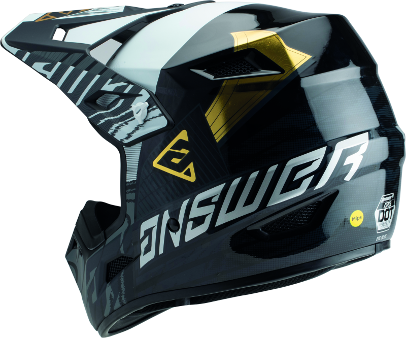 Answer AR3 Ronin Helmet Black/White/Gold - Small 447704