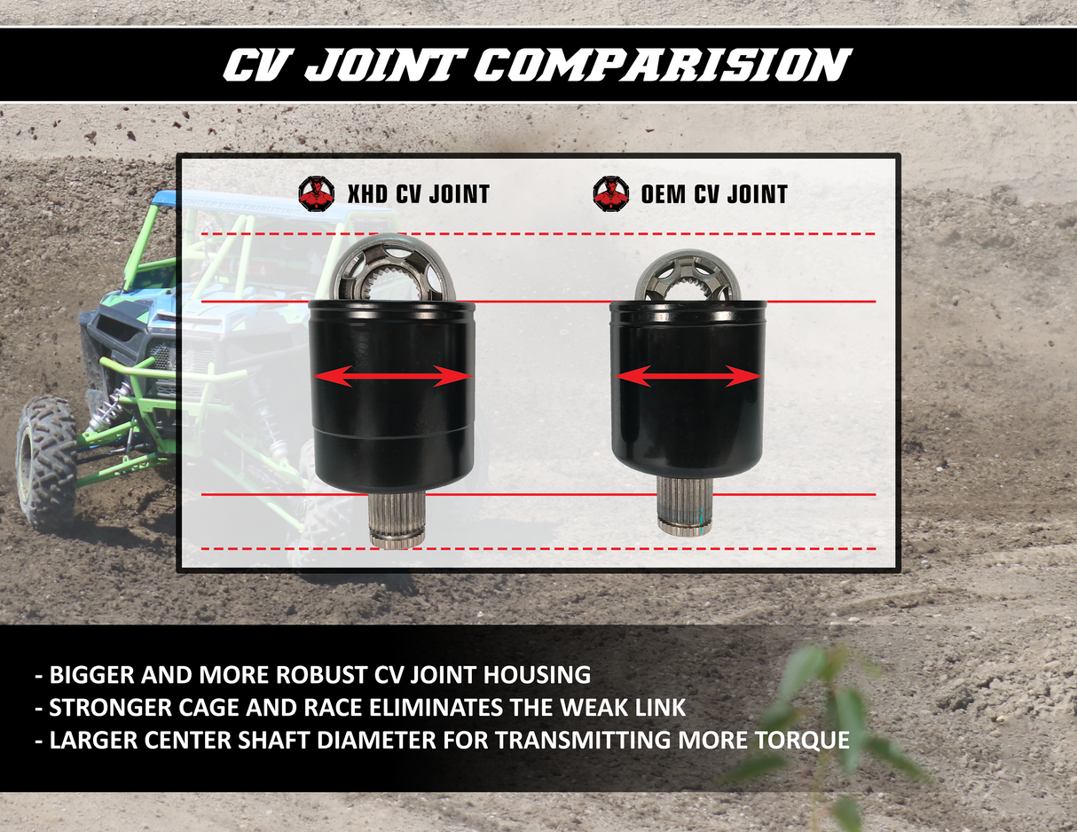 DEMON Axle - X-Treme - Heavy Duty - Long Travel - Rear Left/Right PAXL6052XHD4