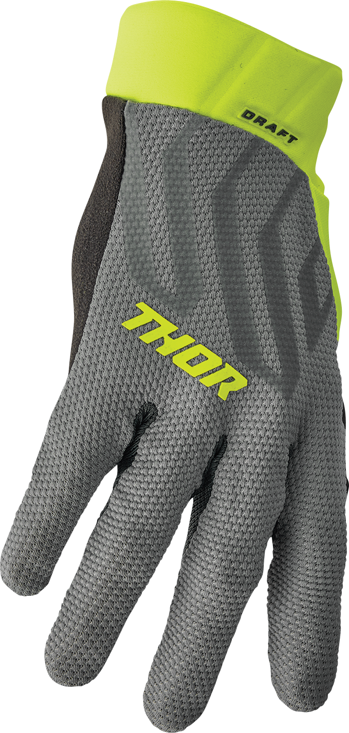 THOR Draft Gloves - Gray/Acid - 2XL 3330-6817