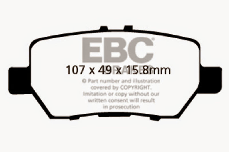 EBC 05-08 Acura RL 3.5 Greenstuff Rear Brake Pads